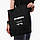 Еко сумка Дизайнери можуть всю ніч (Designers can all night) (9227-1544-BKZ) чорна на блискавці саржа, фото 3