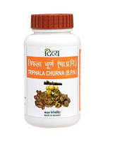 Тріфала чурна Дівья Патанджали 100г, Трифала чурна, triphala churna Divya Patanjali, очищення організму,