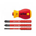 Укорочена ручка SoftFinish Stubby electric VDE з бітами 3 шт. в блістері 41230 WIHA