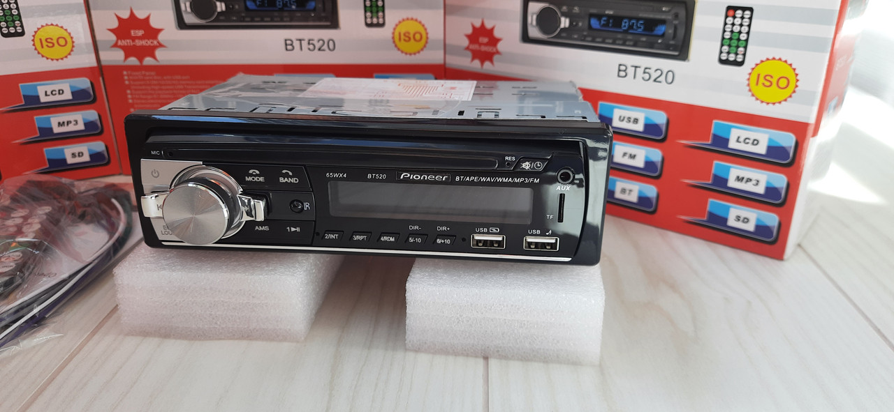 Автомагнітола Pioneer Піонер jsd-520 c блютуз однодиновая магнітола ...