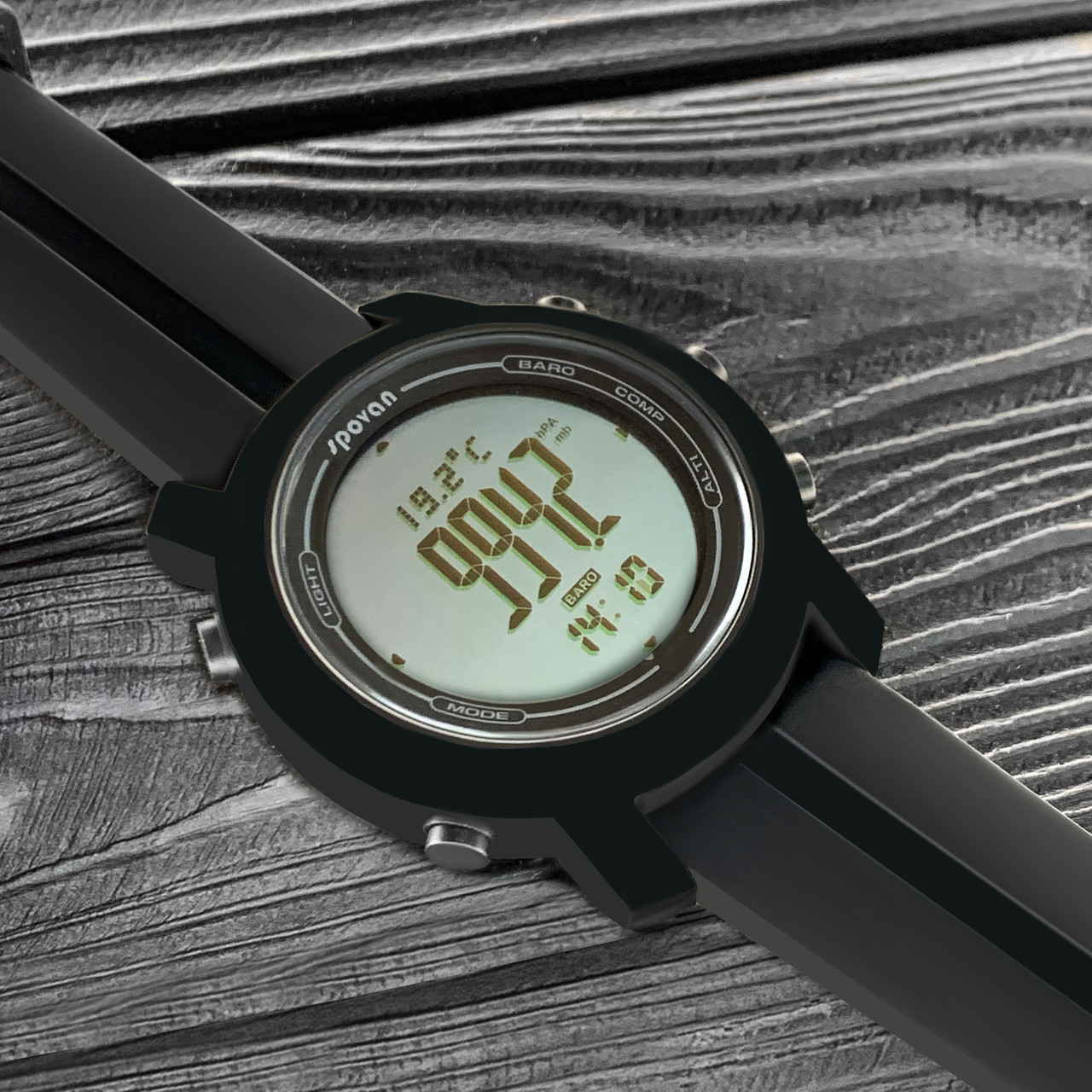 Многофункциональные тактические часы Spovan Bravo 2S. Белый циферблат - фото 6 - id-p955818615