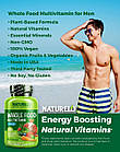 NATURELO Whole Food Multivitamin for Men 240 Capsules вітаміни преміум класу з овочами, 240 капс на 60 днів, фото 5