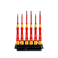 Набір микроотверток PicoFinish® electric Шліц, Phillips, з тримачем, 6 шт 42989 Wiha