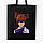 Еко сумка Кіра Тетрадь смерті (9227-2823-BKZ) чорна на блискавці саржа, фото 5