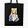 Еко сумка Сейлор Мун (Sailor Moon) (9227-2925-BKZ) чорна на блискавці саржа, фото 5