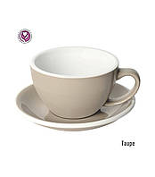 Чашка и блюдце для латте Loveramics Egg Café Latte Cup & Saucer | 300 мл | Taupe