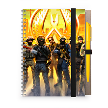 Блокнот А5 з ручкою на гумці "CS:GO"