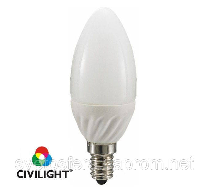 Світлодіодна лампа C37 WF30T4 ceramic, 350 Lm, 4 W