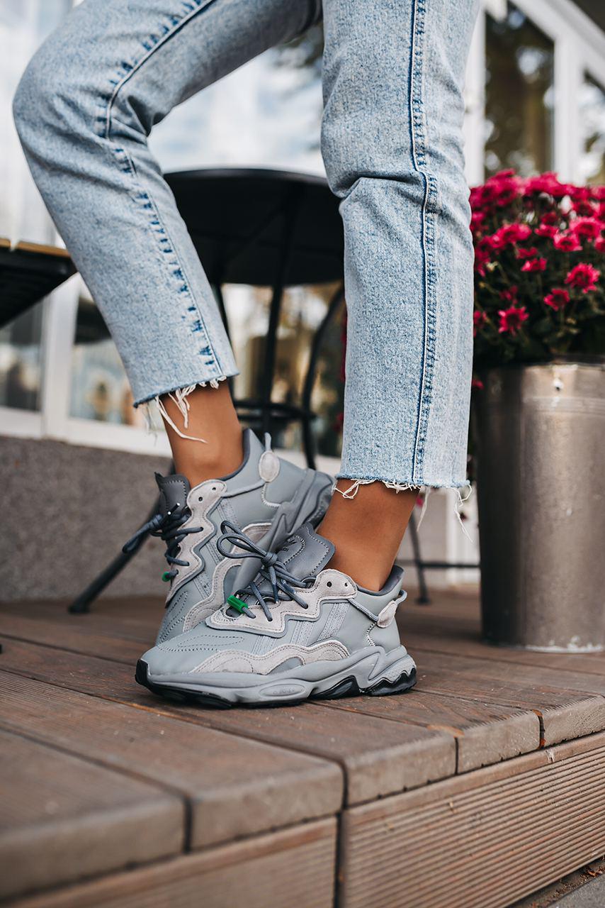 Кросівки Adidas Ozweego сірі унісекс адідас озвиго