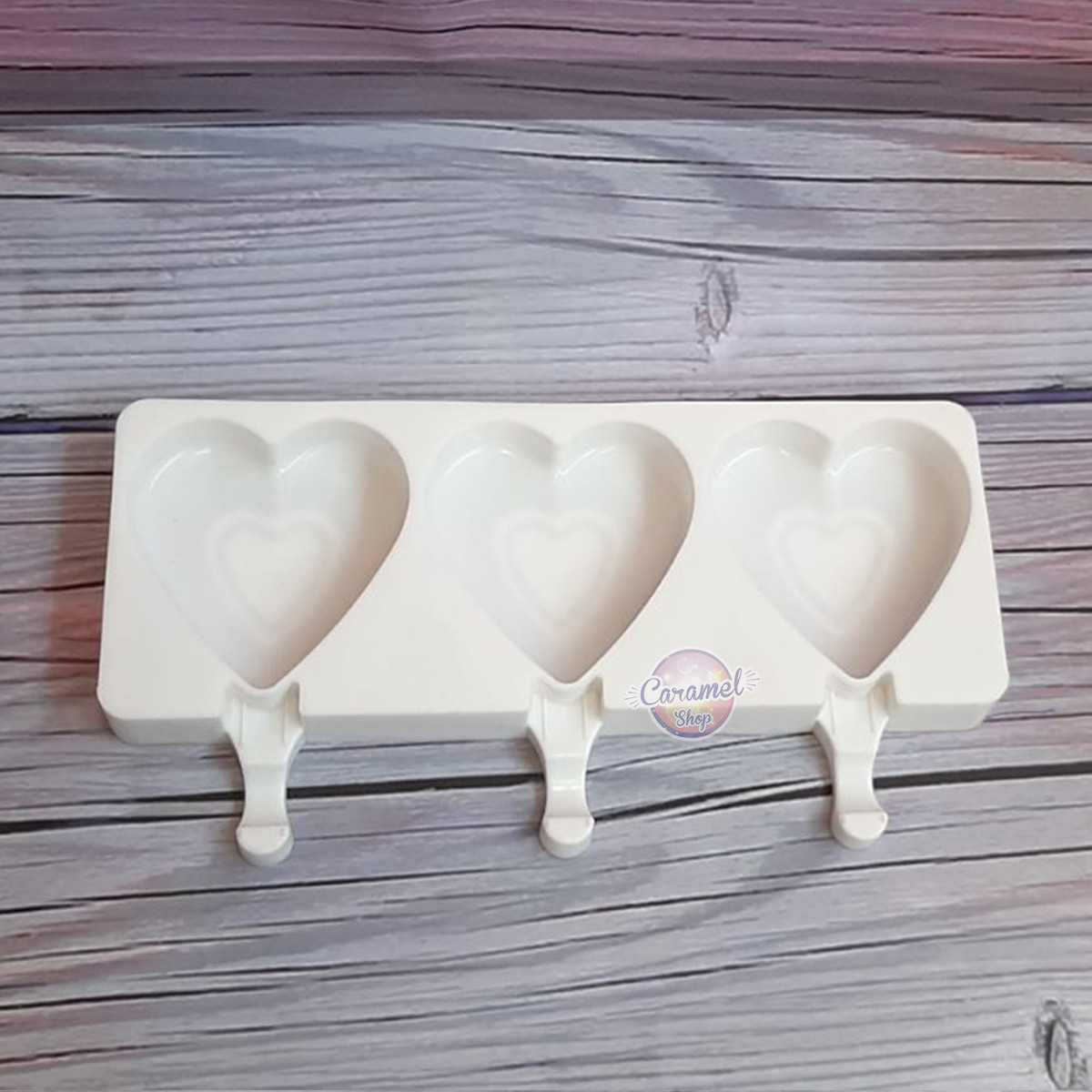 Силіконова форма для євродесертів Сеодце ескімо, на паличці, фото 1