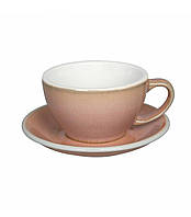 Чашка и блюдце для латте Loveramics Egg Café Latte Cup & Saucer | 300 мл | Rose