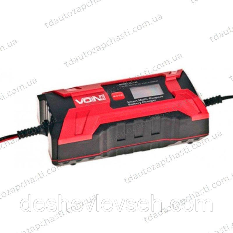 Зарядний пристрій VOIN 6-12V//2.0-6.0 A/3-150AHR/LCD/Імпульсне (Vitol)