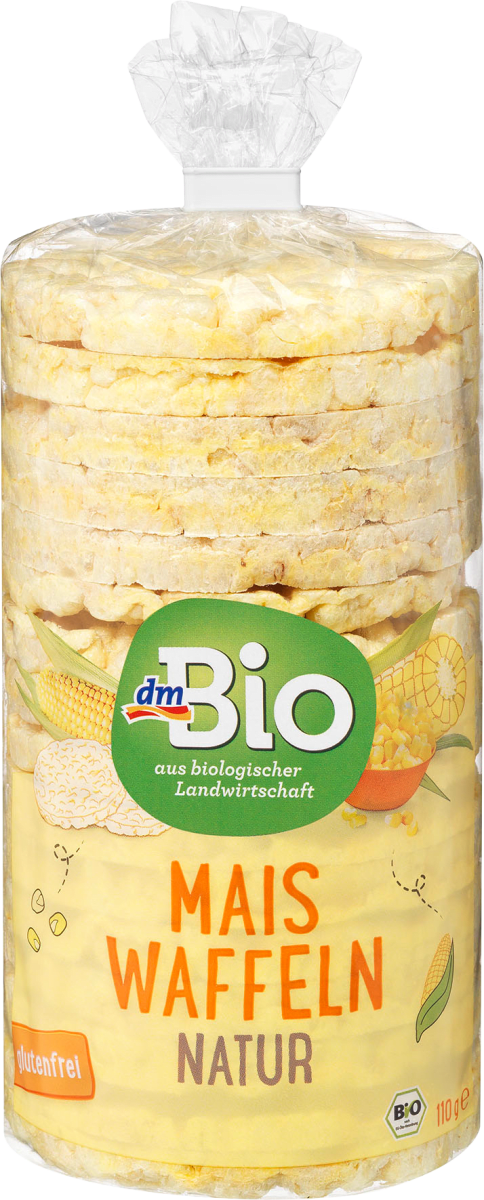 Органічні кукурудзяні хлібці dm Bio Maiswaffeln Natur, 110 гр, фото 1