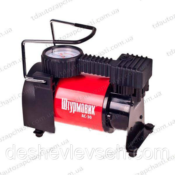 Компресор VITOL Штурмовик 100psi/12Amp/37л/прикур (шланг простий) (AC-30) (Vitol), фото 1