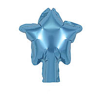 Фольгована повітряна куля Зірка блакитна без малюнка, кулі зірки 5 дюйм, Китай