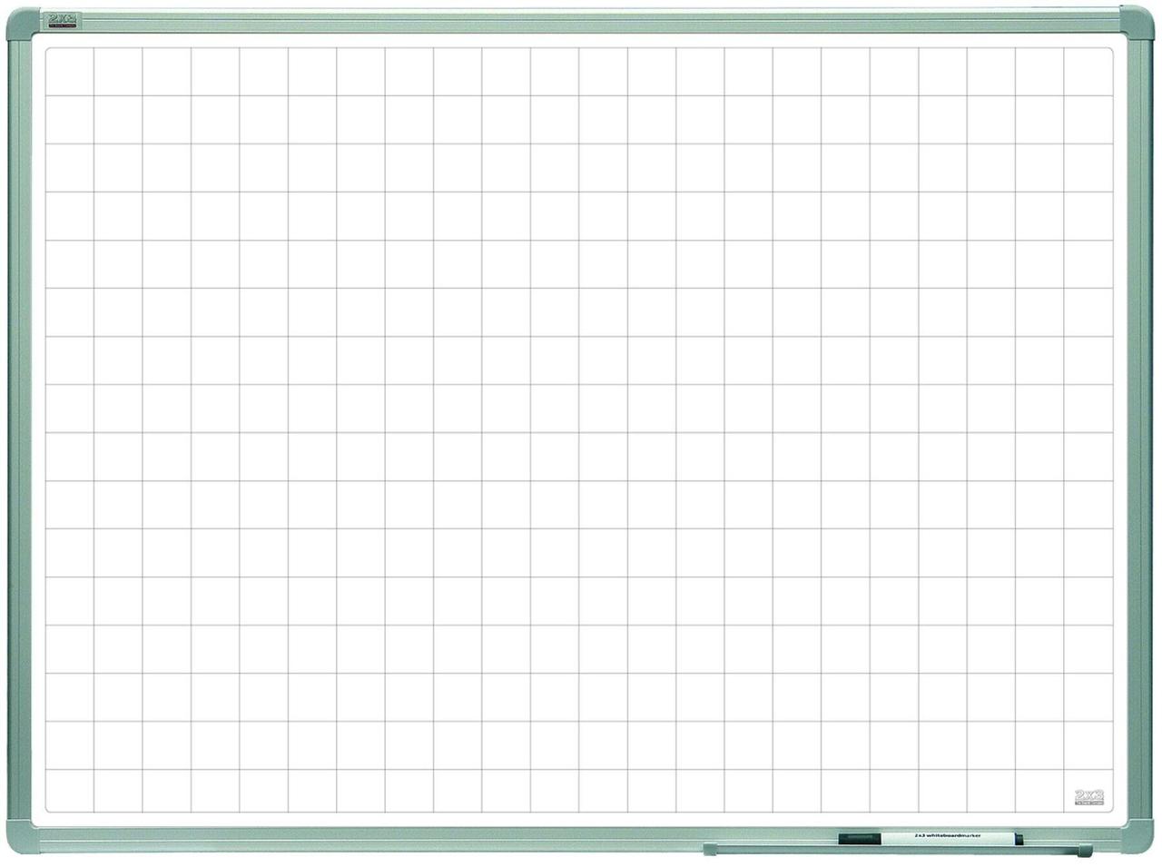 Магнітно-маркерна дошка 2х3 розлінкова картата ALU23. Усі розміри. Біла дошка для малювання маркером