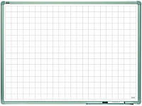 Магнитно-маркерная доска 2х3 разлинковая в клетку ALU23. Все размеры. Белая доска для рисования маркером