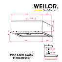 Витяжка повновбудована WEILOR PBSR 52301 GLASS WH 1100 LED Strip, фото 2