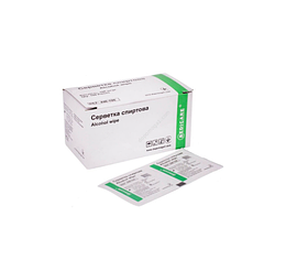 Серветки спиртові Medicare 6,5х3см 100 шт. (Ін'єкційні)