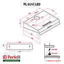 Витяжка плоска Perfelli PL 6142 IV LED, фото 2