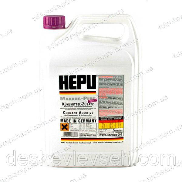 Тосол HEPU Антифриз КОНЦЕНТРАТ G12+ фіолетовий 5кг (P999-G12PLUS-005) (HEPU), фото 1