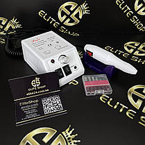 Ліна 2000 фрезер манікюрний для домашнього використання в білому кольорі на 20 000 оборотів в хвилину, фото 2