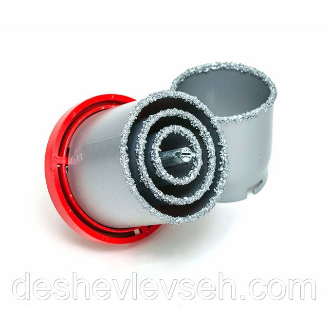 Набір корончатых свердел для плитки 5 од., 33-73 мм, вольфрамове напилення (SD-0429) (Intertool), фото 1