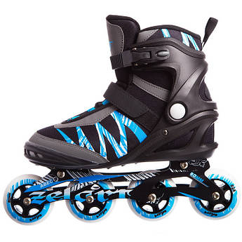 Роликові ковзани Zelart METROPOLIS чорний-синій (44р.)