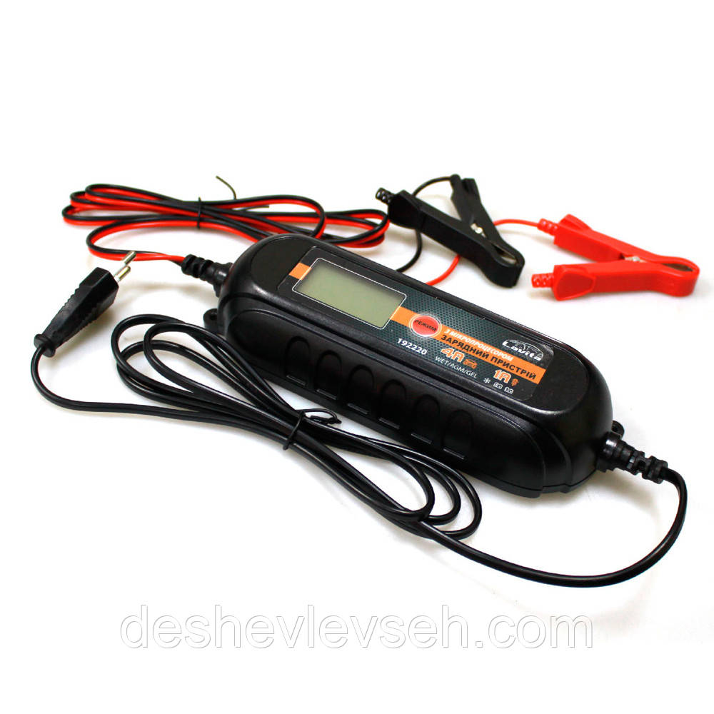 Зарядний пристрій Lavita 6В-12В, 1-4А, 1,2-120АЧ, IP65, (WET/AGM/GEL) (LA 192220) (LAVITA)