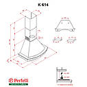 Витяжка купольна Perfelli K 614 Black Country LED, фото 2