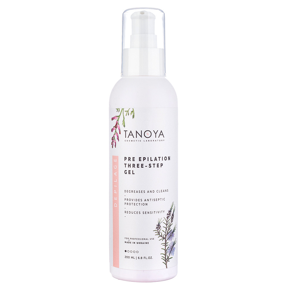 Гель до депіляції триступеневий PRE EPILATION THREE-STEP GEL Tanoya, 200 мл