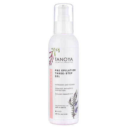 Гель до депіляції триступеневий PRE EPILATION THREE-STEP GEL Tanoya, 200 мл, фото 1