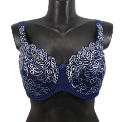 Бюстгальтер Lanny mode 11678 90F синій з білим