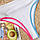 Купальник роздільний трикотажний і завищеною талією Rainbow білий, фото 8