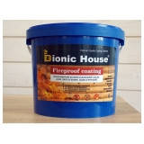 Огнебиозащитная краска Fire Proof Coating Bionic-House 5кг Белая