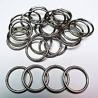Кольцо металл серебристый никель 15мм (20 шт/уп) для бюстгальтера, купальников, бретелей, регуляторы