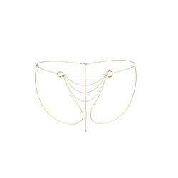 Ланцюжок трусики Bijoux Indiscrets Magnifique Bikini Chain - Gold, прикраса на тіло