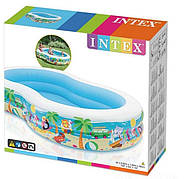 Надувний ігровий басейн Райська лагуна Intex | дитиначий басейн