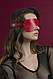 Маска закрытая Feral Fillings - Blindfold Mask красная, фото 3