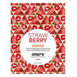 Пробник масажного масла EXSENS Strawberry 3мл