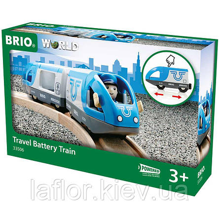 Дитячий пасажирський іграшковий потяг Brio на батарейках 33506 | Бріотяг Бріо, фото 1