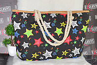 Пляжная сумочка с канатными ручками Звезды