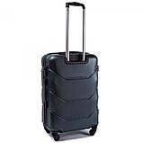 Валіза пластикова WINGS 147 середня темно-зелена, фото 2