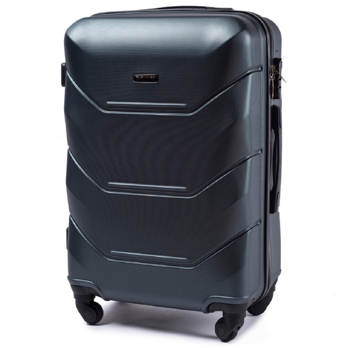 Валіза пластикова WINGS 147 середня темно-зелена, фото 1