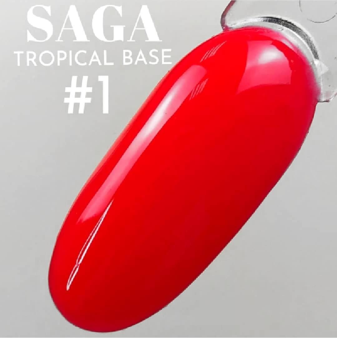 База Saga Tropical Base No1 (неоновий червоний) 8 мл