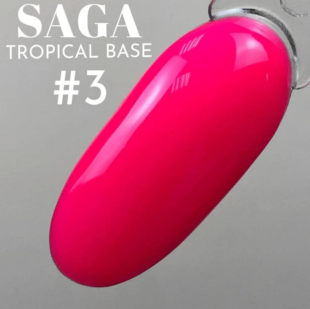 База Saga Tropical Base No3 (неоновий малиновий) 8 мл