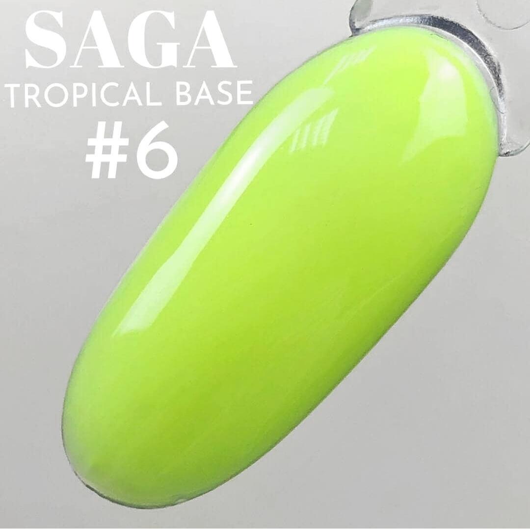 База Saga Tropical Base No6 (неоновий лимонний) 8 мл
