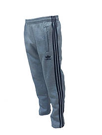 Теплі спортивні штани (штани) Adidas чоловічі світло-сірі (прямі) Туреччина