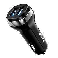 Автомобильное зарядное устройство Hoco Z40 Superior dual port car charger set (Micro) Black