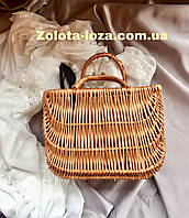 Сумка плетена з натуральної лози 31х16х21 см. Арт: D3326